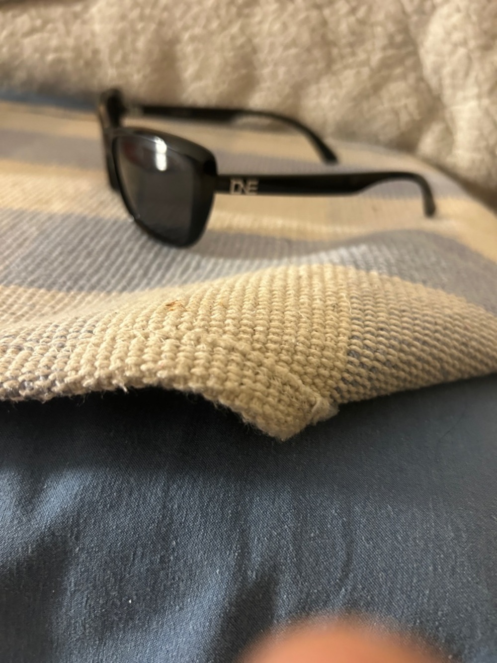 cne Men's Black Sunglasses with Subtle Temple Logo